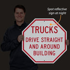 SmartSign "Customizable Octagon Shaped" Sign | 24" x 24" 3M Engineer Grade Reflective Aluminum, Made in USA