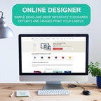 L LIKED Printable Address Labels, 1" x 2-5/8", 900 Labels, 30 per Sheet, Mailing Labels for Envelopes (30 Sheets)