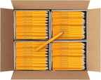 Nikola Works Mini Golf Pencils Without Erasers - 384 Count - Classic Pre-Sharpened #2 HB American Pew Pencils Standard Hex Shaped Bulk Pack