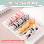 Retractable Pencil Eraser, Cute Erasers,Kawaii Cat Paw Eraser,Suitable for School Home Office Supplies, 4Pcs