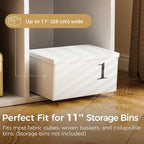 COMHOMA 9 Wood Cube Storage Organizer with Open Back and Removable Back Panels, 11In White Cube Storage Bookshelf, Cubicle Shelf Bookcase for Home Office Bedroom Living Room, Vertical or Horizontal