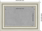 Amanti Art Silver Framed Magnetic Board 18x24 Small Vision Board for use with Magnets, 100% Metal Sheet to Display Items as Office Decor or for Home Organization in mudroom, Kitchen or Kids Room
