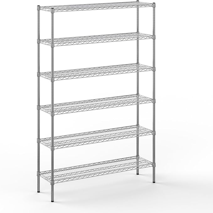 Regal Altair 14" Deep x 48" Wide x 74" Height Wire Shelving Kit | 6-Tier | NSF Commercial Storage Rack Unit