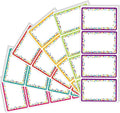 Yeachlaing 240 Pieces Decorative Colorful Name Tags for Classroom – Blank Stickers to Write on for Student Desks, Bin Labels, Teacher Supplies, 6 Designs (3.5 x 2.25 Inches)
