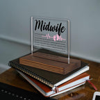 Midwife Appreciation Gift Desk Sign for Birth Support Nurse, Thank You Plaque for Midwives, Office Decor for Women’s Health Heroes, Empathy and Empowerment Gift PA061