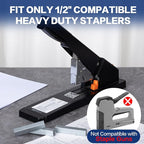 Deli Staples, Premium Heavy Duty Staples for Heavy Duty Staplers, 1/2'' Length, 90 Sheet Capacity, 100/Strip, 5000/Box