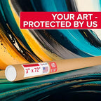Paclord 3" x 72" Heavy-Duty Reinforced Cardboard Mailing Tube, Pack of 4 Tubes with 8 Caps – Secure USPS Approved – Great for Shipping and Storing of Prints, Artwork, Posters or Documents
