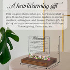 Retirement Acrylic Desk Sign with Poem, Inspirational Gift for Women Men, New Chapter Christian Plaque, Floral Office Decor, Farewell Keepsake for Coworker Friend Parent PA125