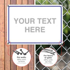 Custom Sign, Personalized Metal Signs, Customize for Office, Business, Workplace, Home, Airbnb, Delivery Blue Signs, 10x14 Inches, Rust Free .040 Aluminum, Fade Resistant, Made in USA by Sigo Signs