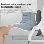 Orthopedic Cushion for Office Chair and Car, Memory Foam Seat Cushion with Lumbar Support Pillow, Instant Relieve Pressure on Back, Hips, Tailbone, Improves Sitting Posture (2, Mixed Colors)