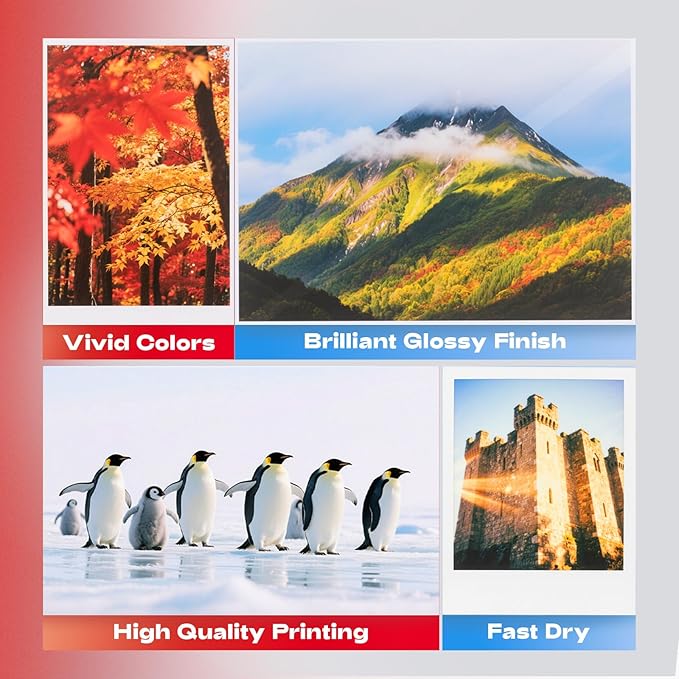 HARTWII 60 Sheets Heavyweight Inkjet Glossy Photo Paper 11 x 17 inch 65lb 250gsm for Obituary Bulletin Gallery Show Thick for A3 Size Dye Ink Printers