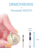 Neosmuk Super Strong Neodymium Magnets, Heavy Duty, Industrial Grade, Round, Silver, 10 Pack, 1.26 Inch Diameter x 0.126 Inch Thickness