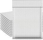 Ireer 10 Pack Extra Large 14 x 19" Bubble Mailers Poly Padded Envelopes Cushioned Mailing Envelopes Bubble Padded Mailers Self Adhesive Waterproof Shipping Bags for Business Christmas Gift Packaging