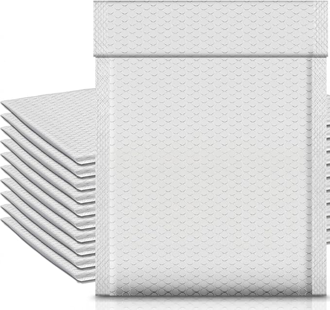 Ireer 15 Pack Extra Large 14 x 19" Bubble Mailers Poly Padded Envelopes Cushioned Mailing Envelopes Bubble Padded Mailers Self Adhesive Waterproof Shipping Bags for Business Christmas Gift Packaging
