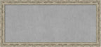 Amanti Art Silver Framed Magnetic Board 24x52 Oversize Vision Board for use with Magnets, 100% Metal Sheet to Display Items as Office Decor or for Home Organization in mudroom, Kitchen or Kids Room