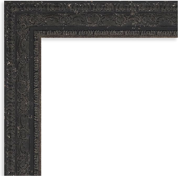 Amanti Art Black Framed Magnetic Board 17x29 Small Vision Board for use with Magnets, 100% Metal Sheet to Display Items as Office Decor or for Home Organization in mudroom, Kitchen or Kids Room