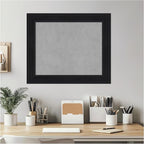Amanti Art Black Framed Magnetic Board 21x25 Small Vision Board for use with Magnets, 100% Metal Sheet to Display Items as Office Decor or for Home Organization in mudroom, Kitchen or Kids Room