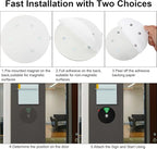 Ryetvok Office Door Sign, 6-In-1 Rotating Status Indicator (In A Meeting/Please Knock/Out Of Office/Back Soon/Working RemotelyDo Not Disturb/) Door Decor For Home Conference Room Workspace
