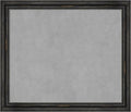 Amanti Art Black Framed Magnetic Board 23x27 Medium Vision Board for use with Magnets, 100% Metal Sheet to Display Items as Office Decor or for Home Organization in mudroom, Kitchen or Kids Room