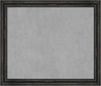 Amanti Art Black Framed Magnetic Board 23x27 Medium Vision Board for use with Magnets, 100% Metal Sheet to Display Items as Office Decor or for Home Organization in mudroom, Kitchen or Kids Room
