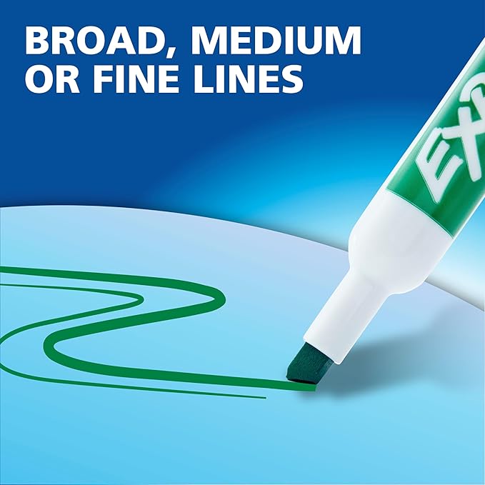 Expo Low Odor Dry Erase Markers Assorted Colors Chisel Tip - Pack of 16