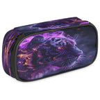 Pardick Tiger Animal Pencil Case，Big Capacity Pencil Pouch Coin Pouch Stationery Organizer For Teen School