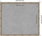 Amanti Art Silver Framed Magnetic Board 22x26 Medium Vision Board for use with Magnets, 100% Metal Sheet to Display Items as Office Decor or for Home Organization in mudroom, Kitchen or Kids Room