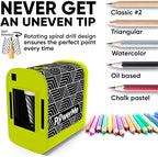Battery-Operated Electric Pencil Sharpener for Kids, School, Home, Office - for No. 2 Pencils and Colored Pencils