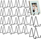 18 pcs 4.5in Plate Stands for Display,Metal Plate Holders Display Stands Can Be Used for Picture Stand,Book Stands for Display,Plate Display Stands,Easel,Photo Frame Stands,Plaque Stands,Desktop Stand