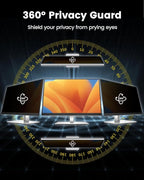 F FORITO 21.5 Inch 16:9 360°Privacy Screen Protector for Computer Monitor, Removable Eye Protection Anti Blue Light Anti Glare Computer Screen Privacy Shield for 21.5" Widescreen Monitors