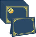 30 Packs Certificate Holders, Navy Blue Certificate Covers, Diploma Holders, Certificate Folders with Gold Foil Border for Letter Size 8.5" x 11" Certificates, Diploma, Documents, Award Cover