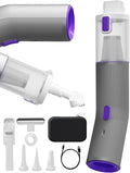 Vogano Cordless Car Vacuum, 4 in 1 Portable Mini Handheld Vacuum Cleaner with 15000pa Suction Power, 2 Suction Modes & Multi-Nozzles for Car Home Office Pet, Silver
