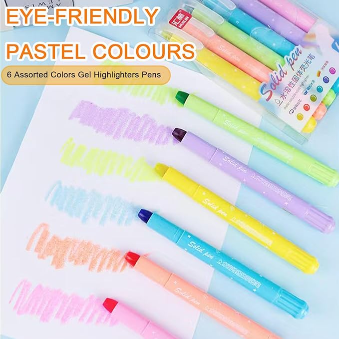 ZAYSWDNS 55 Pcs Bible Journaling Kit With 6 Gel Highlighters 8 Colorful Erasable Gel Pens and 40 Refills & 1 Erasable Gel Pen Eraser,No Bleed, for Bible Study Journaling Planner Notes School Supplies