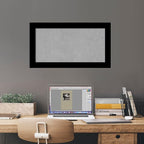 Amanti Art Black Framed Magnetic Board 15x27 Small Vision Board for use with Magnets, 100% Metal Sheet to Display Items as Office Decor or for Home Organization in mudroom, Kitchen or Kids Room