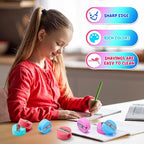 Fainne 800 Pcs Pencil Sharpeners Bulk for Kids Colorful Manual Pencil Sharpeners Compact Portable Handheld Crayon Back to School Supplies for Kids Students Home Office Classroom Prizes(Bright Color)