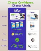 Uinkit 4mil Thicker Single-Sided Self-Adhesive Laminating Sheets, 60Pack (More Value) Letter Size 8.5x11"- Peel & Stick for Teachers, Office & Home Crafting - No Heat Machine Needed