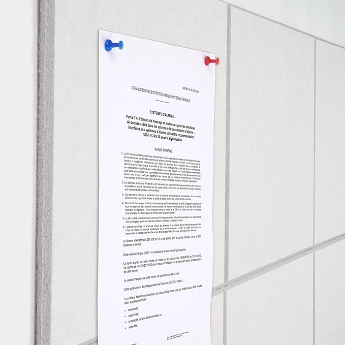 Large Cork Board Alternative 36" X 24" Bulletin Board - 6 Pack Removable Felt Wall Tiles, Cork Wall Tiles Bulletin Board Home Office Essentials - Warm White