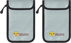 2 Pack Small Fireproof Bag(5.2 x 8 inches), Fireproof Wallet Pouch, Non-itchy Waterproof Cash Bag for Cash, Valuables, Passport, Currency & Keys