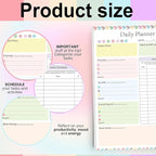 ADHD Daily Planner Notepad Daily Planner Desk Pad & Task Management Notepad to Stay Organized 5.8x 8.3 Inch Weekly Planner Daily To Do List for Weekly Schedule