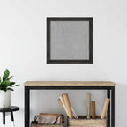 Amanti Art Black Framed Magnetic Board 23x23 Medium Vision Board for use with Magnets, 100% Metal Sheet to Display Items as Office Decor or for Home Organization in mudroom, Kitchen or Kids Room