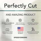 Custom Outdoor Aluminum Signs, Personalized Business Signs, Waterproof Silver Brushed Metal 14x10 In