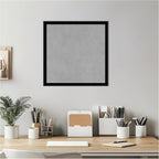 Amanti Art Black Framed Magnetic Board 17x17 Small Vision Board for use with Magnets, 100% Metal Sheet to Display Items as Office Decor or for Home Organization in mudroom, Kitchen or Kids Room