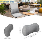 RaoRanDang Lumbar Support Pillow, Back Support for Office Chair Car Ergonomic Memory Foam Lumbar Support Pillow Fatigue Relief, Comfort and Support Your Back