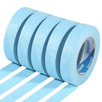 KIWIHUB Light Blue Painters Tape,1 inch x 60 Yards x 5 Rolls (300 Yards Total) - Medium Adhesive Masking Tape for Painting,Labeling,DIY Crafting,Decoration and School Projects