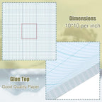 Ctosree 6 Pcs 8.5 x 11 Quadrille Pads 10 Squares Per Graph Paper Pad Back to School Engineer Grid Paper Pad for School Supplies 50 Sheets/Pack