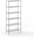 Regal Altair 18" Deep x 42" Wide x 96" Height Wire Shelving Kit | 6-Tier |NSF Commercial Storage Rack Unit