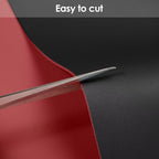 Zinkooat Leather Table Pad,1.8mm Thick,40x78 Inch,Dining Table Pad,Table Pads for Dining Room Table Rectangular,Table Protector for Dining Room Table,Dining Table Cover(Black+Wine Red,40x78)
