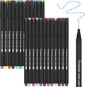 huesamhi 24 Fineliner Pens Set 0.4mm Ultra Fine Tip Drawing Markers for Adult Coloring Books, Bullet Journaling Art No Bleed Professional Color Pens with Vibrant Inks Artist