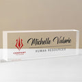 Personalized Name Plate for Desk, Custom Desk Name Plate, Acrylic Name Plate Office Desk Accessories, Personalized Office Gifts for Coworkers Teachers, Employee Appreciation Gifts (B-BusinessLogo2)