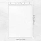 10 Pack Job Ticket Holders 8 1/2" x 11" Waterproof Zip Page Protectors Heavy Duty Dry Erase Document Storage Shop Ticket Holders
